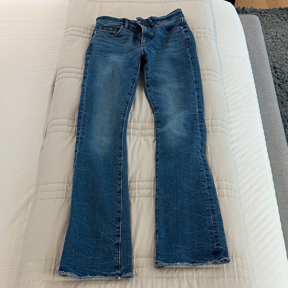 LOFT Flare & Wide Leg Blue Jeans